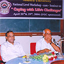 Bose chairing a Seminar –cum-workshop on “Coping with Life’s Challenges”
